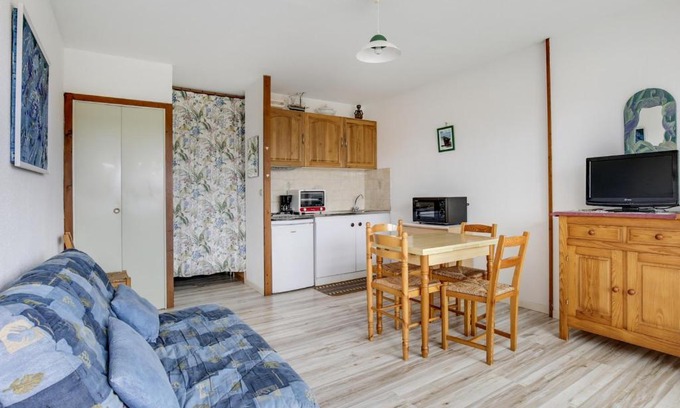 Biscarrosse Plage Apartamento | Studio Cabine à Biscarrosse-Plage, Proche Plages et Commerces, Balcon exposé Sud - FR-1-521-41