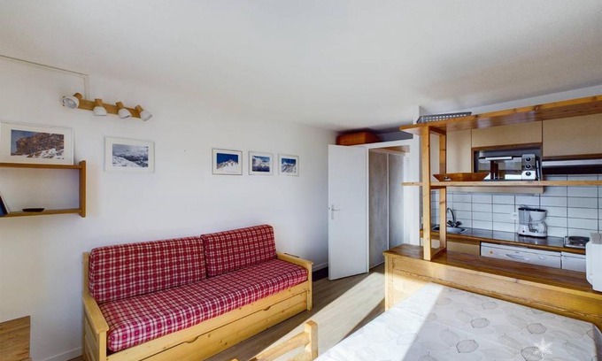 La Rosiere Apartamento | Studio Cabine 6 Pers. Exposé Sud-Ouest, Centre Station, Proche Commerces et Remontées Mécaniques - FR-1-398-502