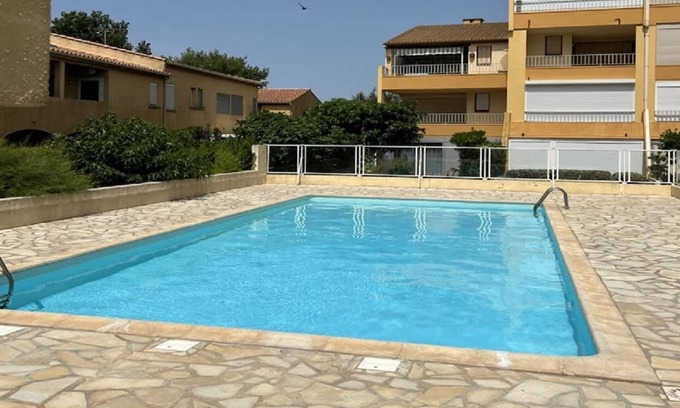 Valras-Plage Apartamento | Studio-cabine cosy avec piscine