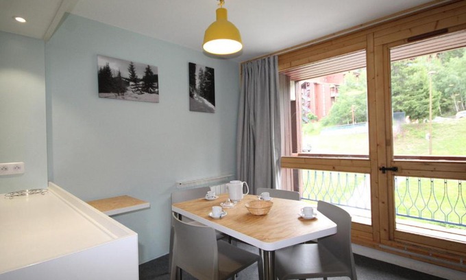 Arc-1800 Apartamento | Studio cabine rénové pour 5 pers. avec balcon, au calme, proche Transarc et commerces, Wifi inclus - FR-1-346-355