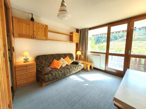 Plagne Centre Apartamento | Studio chaleureux à 100m des pistes, balcon exposé sud, casier à skis - FR-1-351-17