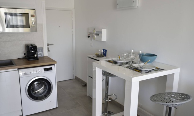 Carnon-Plage Apartamento | Studio Classé 3 Étoiles à Carnon. Entre Port et Plage... Idéal Pour un Couple