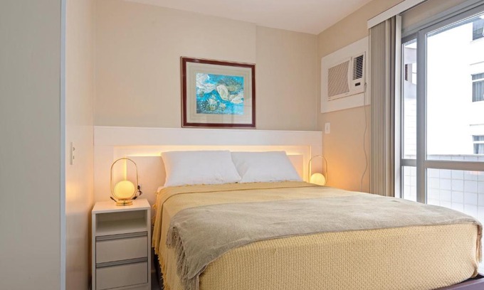 Centro Apartamento | Studio com vista para o mar no centro de Guarapari com Wifi