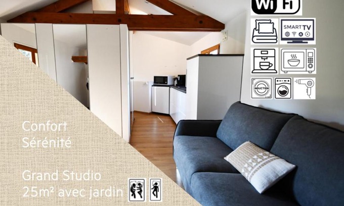 Bures-sur-Yvette Apartamento | Studio * Confort * Sérénité * La halte du Pèlerin
