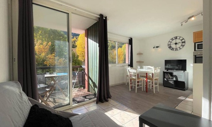 Briancon Apartamento | Studio confortable avec coin nuit pour 4 pers, à 100m de la télécabine et 200m du centre, parking inclus - FR-1-330C-135