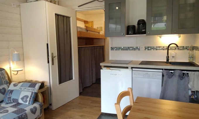 Cohennoz Apartamento | Studio cosy avec terrasse, équipements complets, parking et casier à skis - Crest-Voland - FR-1-733-118