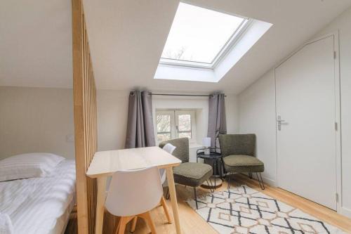 Vassieux - Crepieux Apartamento | Studio cosy, climatisé, Caluire-Lyon
