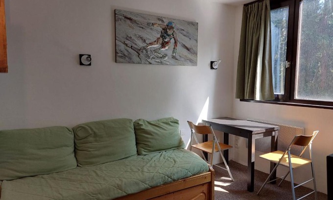 Arc-1800 Apartamento | Studio cosy pour 2, proche pistes et commerces, centre station Arc 1800, animaux admis - FR-1-411-114
