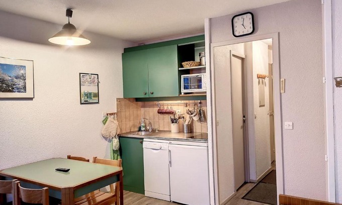 Reberty Apartamento | Studio cosy pour 4 pers. avec coin montagne, ski aux pieds, bains nord, à 3 min du centre animé - FR-1-178-53