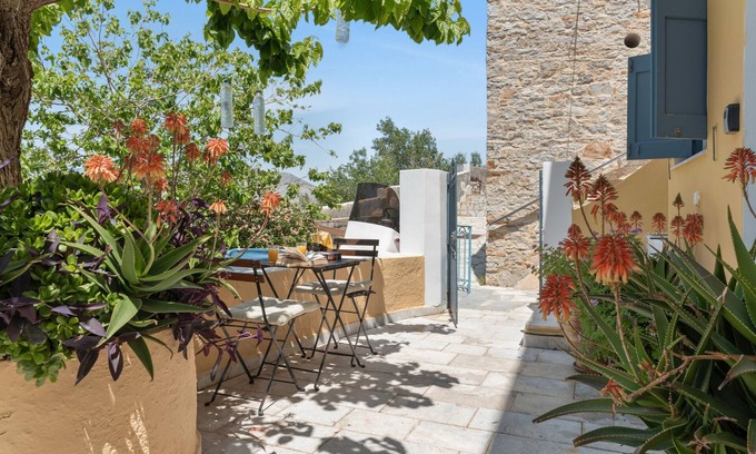 Pedi Apartamento | Estudio 'Dikaia 1' con vistas al mar, Wi-Fi y aire acondicionado