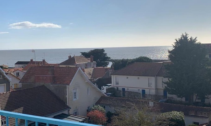 La Bernerie-en-Retz Apartamento | Studio face mer Accès direct à la plage