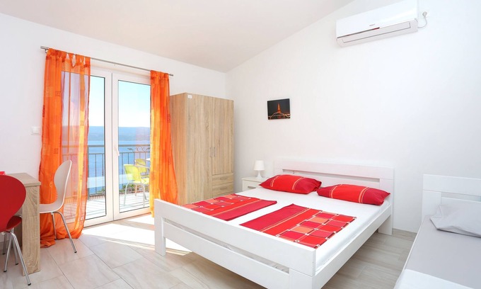 Stanici Apartamento | Apartamento-estudio con balcón y vista al mar Stanici, Omis (AS-17894-c)