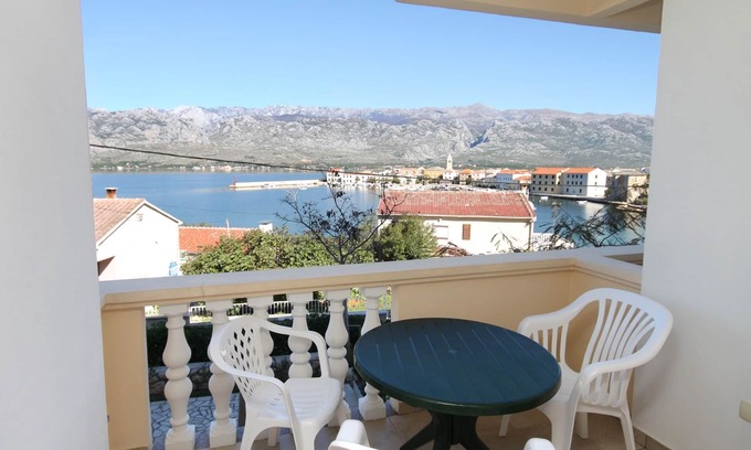Vinjerac Apartamento | Apartamento-estudio con terraza y vista al mar Vinjerac, Zadar (AS-3248-e)