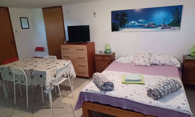 Vinjerac Apartamento | Apartamento-estudio con terraza y vista al mar Vinjerac, Zadar (AS-23145-a)