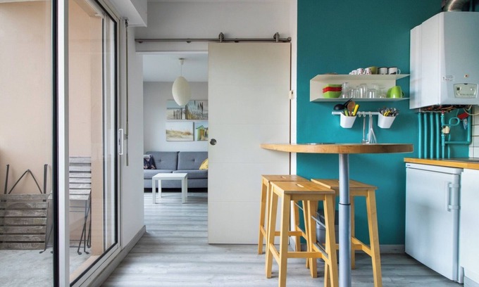 Saint-Vincent-de-Tyrosse Apartamento | Studio Apartment 'Résidence Des Jardins' with Balcony