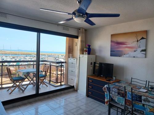 Valras-Plage Apartamento | Studio hypercentre vue mer