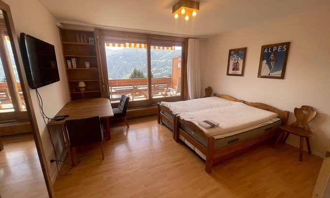 Verbier Apartamento | Studio in Verbier with view and terrasse