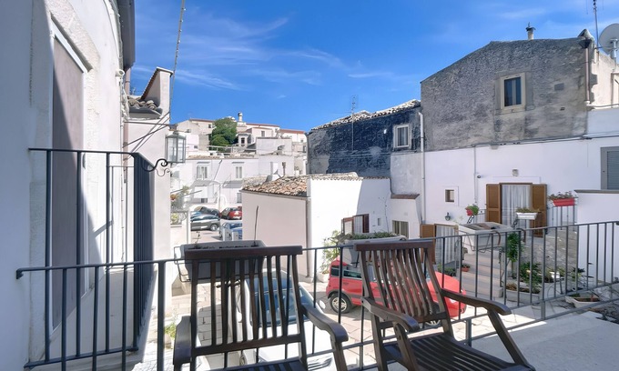 Monte Sant'Angelo Apartamento | Estudio 'Le Antiche Mansioni 2' con aire acondicionado