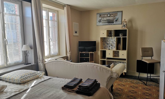 Criquebeuf-en-Caux Apartamento | estudio Le Haut des falaises cerca de Etretat al pie del GR 21