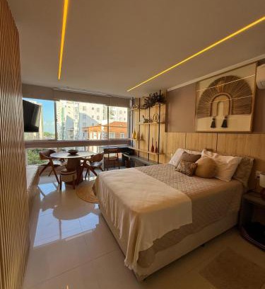 Boqueirao Apartamento | Studio luxo em Santos vista ao mar