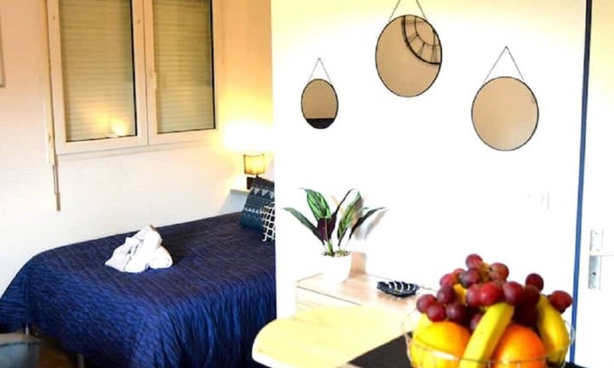 Blagnac Apartamento | STUDIO´MARCEL*FIBRE*TRAM*PARKING*JARDIN*AUTO24/24*