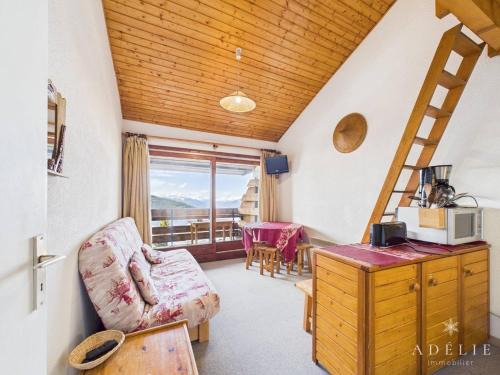 La Rosiere Apartamento | Studio mezzanine cosy, balcon plein sud, quartier calme, proche pistes et commerces, navette gratuite - FR-1-398-554