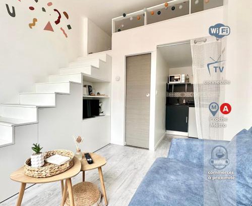 Les Poulettes Apartamento | Studio mezzanine proche métro A