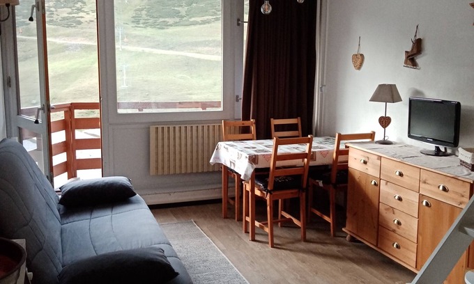 La Mongie Apartamento | opinión del estudio de montaña a las pistas