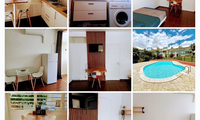 Le Gosier Apartamento | Estudio cerca de la playa de Saint-Félix