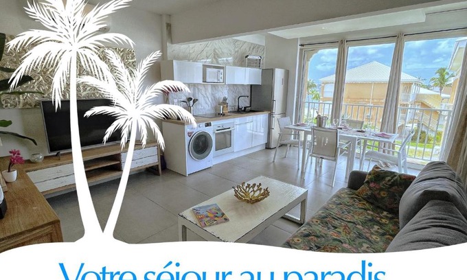 Nettle Bay Apartamento | Studio pieds dans l’eau avec vue lagon et piscine