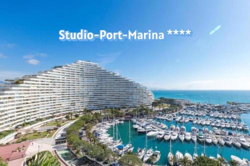 Villeneuve Loubet Beach Apartamento | STUDIO-PORT-MARINA, Parking privé, climatisé au "DUCAL"
