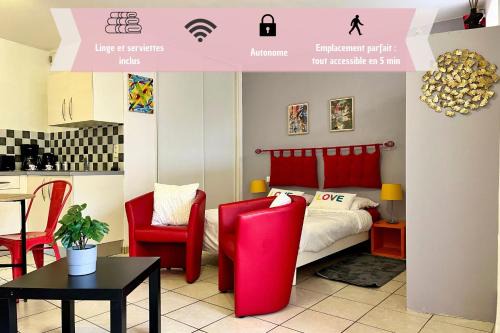 Neris-les-Bains Apartamento | Studio Revy 4 - Confort et équipé - Centre ville