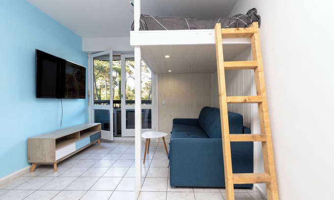 Le Penon Apartamento | Estudio Seignosse cerca de la playa "Le Penon" (1 min) con balcón