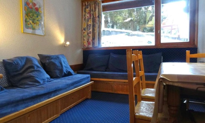 Arc-1800 Apartamento | Studio skis aux pieds, 4 pers., Arc 1800, proche commerces, village du Charvet - FR-1-411-516