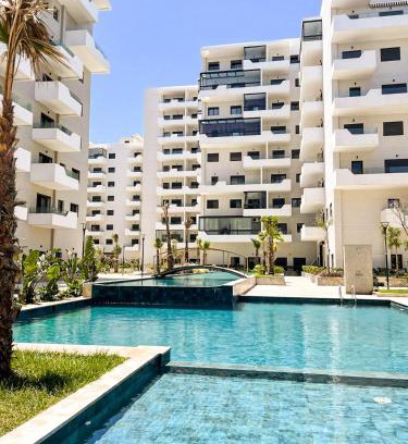 Ain Harrouda Apartamento | Studio vue sur mer avec piscines à Ocean Park Zenata