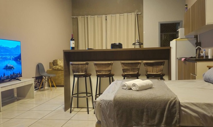 Gravatai Apartamento | Studio with balcony, 500m from city hall.