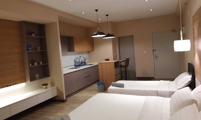 Tanjung Aru Apartamento | Estudio con cocina K1-06-01B @ Little Ant's Nest de Golden Ways