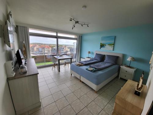 Bredene Apartamento | Studio with sea view and panoramic view in Bredene