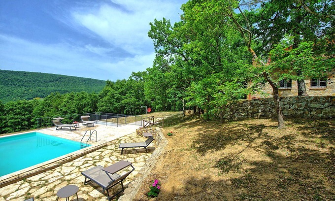 San Casciano dei Bagni Villa | Maravillosa casa de vacaciones privada con WIFI, A/C, piscina privada y vista panorámica