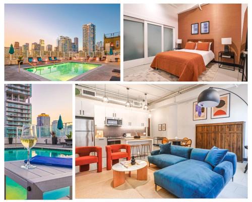 Historic Core Apartamento | Stunning 1 BDR 1 BTH Modern Loft with Pool, Jacuzzi in DTLA!