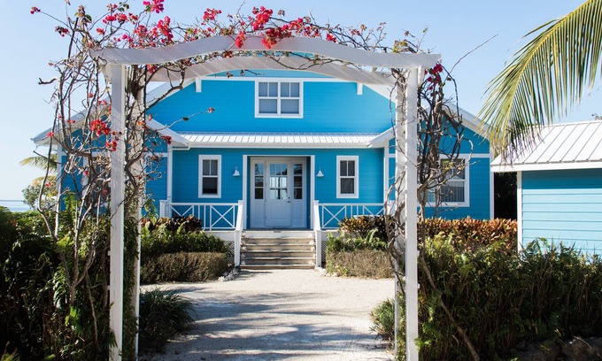 Great Guana Cay Casa | Impresionante casa en la bahía con piscina privada y muelle
