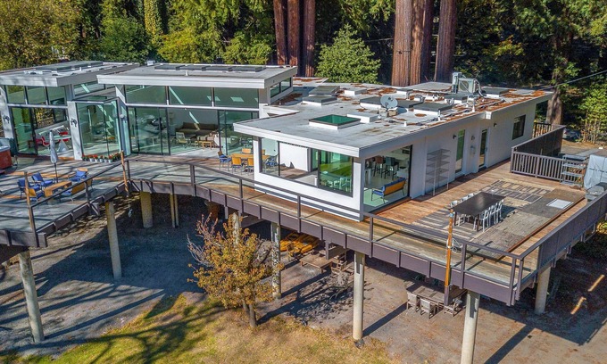 Northwood Casa | Stunning Contemporary Home, a River Penthouse on Russian River, like No Other!!