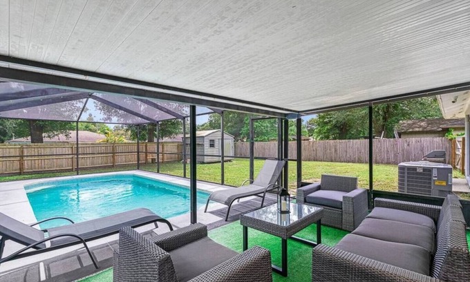 Seffner Community Alliance Casa | Stunning Heated Pool House Close to Tampa & Casino