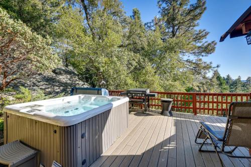 Idyllwild Casa | Stunning Idyllwild Home with Private Hot Tub and Decks