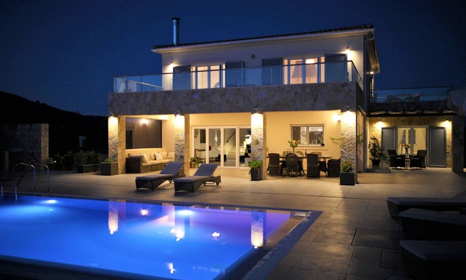 Skala Villa | Impresionante villa de lujo con vistas panorámicas del mar Jónico y las montañas