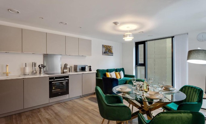 The Westside Apartamento | Stunning Modern 1BR Flat in Central Birmingham