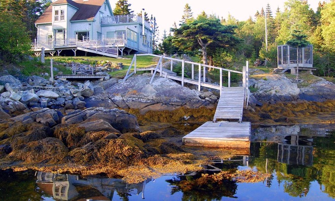LaHave Casa | Impresionante Isla casa frente al mar! En Aislado Cove Cerca de Lunenburg. -Car Accesible