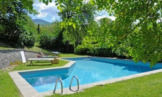 Vivo dʼOrcia Villa | Estupenda casa de vacaciones privada con piscina, WIFI, TV, balcón, vista panorámica, aparcamiento