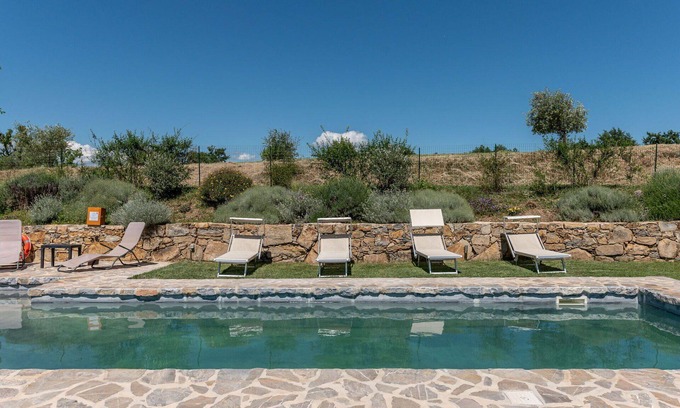Manciano Villa | Casa de vacaciones privada con WIFI, piscina privada, TV, patio, vista panorámica, aparcamiento