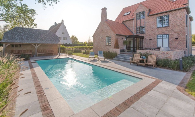 Zandvoorde Villa | Casa de vacaciones privada con WIFI, piscina privada, TV, terraza, vista panorámica, aparcamiento